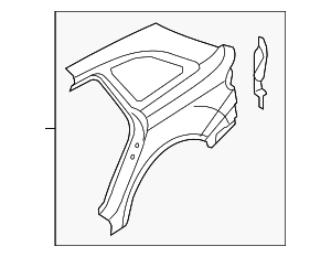 Quarter Panel - Audi (8K9-809-837-AA) Quarter Panel - Audi (8K9-809-837-AA)