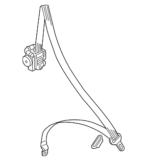 Belt & Retractor - Audi (8S8-857-706-B-V04)