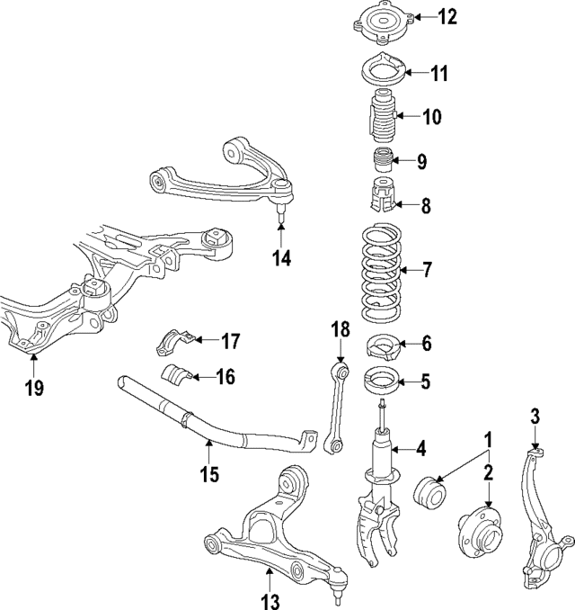Suspension Shock Absorber - Volkswagen (7P6-413-031-AH) Suspension Shock Absorber - Volkswagen (7P6-413-031-AH)