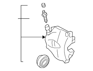 Disc Brake Caliper - Volkswagen (8V0-615-123-D) Disc Brake Caliper - Volkswagen (8V0-615-123-D)