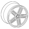 Wheel, Alloy - Audi (8P0-601-025-DQ)