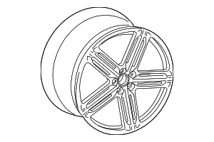 Wheel, Alloy - Audi (8P0-601-025-DQ)