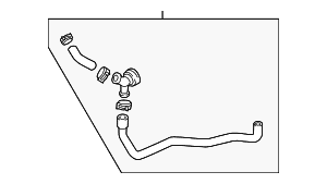 By-Pass Hose - Volkswagen (5C0-122-058-H)