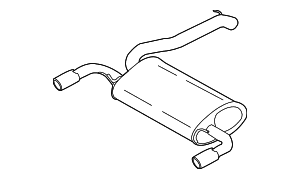 Exhaust Muffler - Volvo (31336934)
