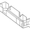 Auxiliary Radiator Lower Bracket - Mercedes-Benz (222-505-05-40)
