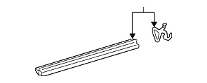 Belt Weather-Strip - Mercedes-Benz (215-725-01-65)