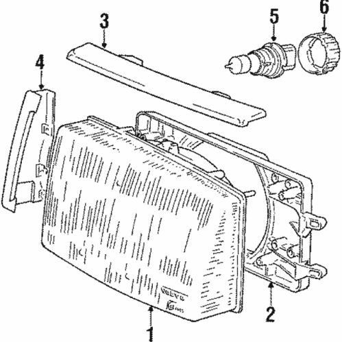 Lens & Housing - Volvo (1372082)