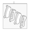 Disc Brake Pad Set Rear - Mercedes-Benz (163-420-11-20-41)