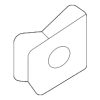 Headlamp Assembly U-Nut - Volkswagen (WHT-006-406)