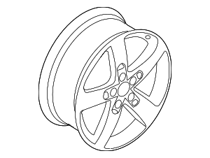 Wheel, Alloy - Volkswagen (7P6-601-025-AC-88Z)
