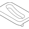 Seat Belt Guide - Audi (9J1-885-944-5Q0)