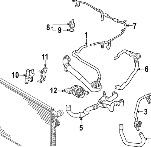 Connector Hose - Volkswagen (5Q0-121-058-AD)