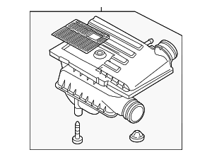Air Filter And Housing Assembly - Volkswagen (04E-129-611-H)