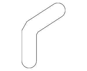 Outlet Hose - Volkswagen (1K0-121-096-AL)