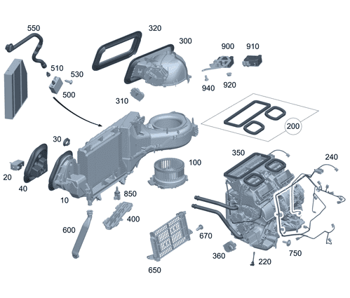 Condensation Drain Line - Mercedes-Benz (232-832-05-00)