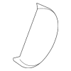 Seat Belt Anchor Plate Cover - Mercedes-Benz (000-911-02-00-9E80)