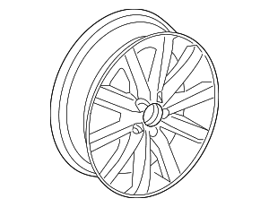 Wheel, Alloy - Volkswagen (5K0-601-025-AD-88Z)