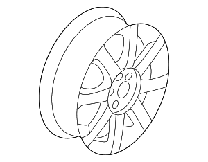 Wheel, Alloy - Volkswagen (1K0-601-025-N-8Z8)