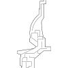 Auxiliary Radiator Bracket - Mercedes-Benz (213-501-06-02)