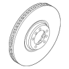 Disc Brake Rotor Front Left - Audi (4M8-615-301-E)