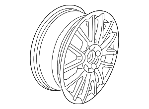 Wheel, Alloy - Volkswagen (3C0-601-025-AF-8Z8)
