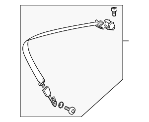 Center Belt Assembly - Mercedes-Benz (221-860-25-85-8K64) Center Belt Assembly - Mercedes-Benz (221-860-25-85-8K64)