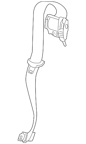 Center Belt Assembly - BMW (72-11-8-076-187)