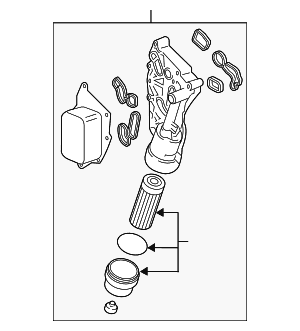 Oil Filter Housing - BMW (11-42-8-585-235) Oil Filter Housing - BMW (11-42-8-585-235)