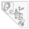 Disc Brake Caliper - Audi (8W0-615-404-N-QC8)