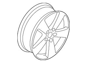 Wheel, Alloy - Volkswagen (3C8-601-025-F-8Z8)