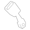 Buckle End - Audi (80A-857-754-C-MNB)