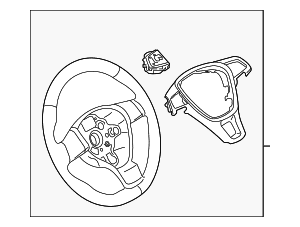 Steering Wheel - Volkswagen (561-419-091-E-E74)