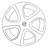 Wheel, Alloy - Volkswagen (5G0-601-025-AQ-FZZ)