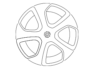 Wheel, Alloy - Volkswagen (5G0-601-025-AQ-FZZ)