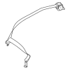 Center Seat Belt - Mercedes-Benz (205-860-14-85-3D53)