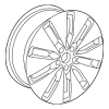 Wheel, Alloy - Volkswagen (5C0-601-025-L-FZZ)