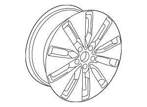 Wheel, Alloy - Volkswagen (5C0-601-025-L-FZZ) Wheel, Alloy - Volkswagen (5C0-601-025-L-FZZ)