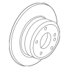 Disc Brake Rotor Rear - BMW (34-21-6-886-480)
