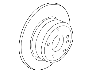 Disc Brake Rotor Rear - BMW (34-21-6-886-480)