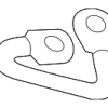 Seat Belt Guide Bracket - Audi (8F0-857-731)