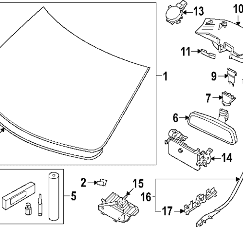 Windshield - Volvo (32368942)