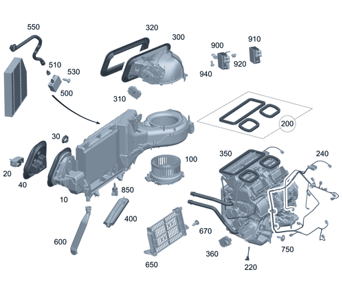Condensation Drain Line - Mercedes-Benz (232-832-04-00)