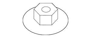 Floor Pan Heat Shield Bolt - Audi (N-107-371-01)
