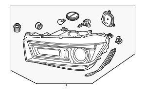 Headlamp Assembly - Audi (80A-941-043-H) Headlamp Assembly - Audi (80A-941-043-H)