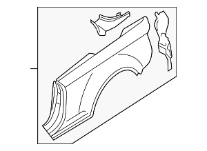 Quarter Panel - Audi (8F0-809-840-B) Quarter Panel - Audi (8F0-809-840-B)
