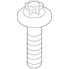 Control Arm Bracket Retainer Screw - BMW (31-10-6-862-545)