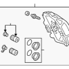 Disc Brake Caliper - Audi (4G0-615-124-E)