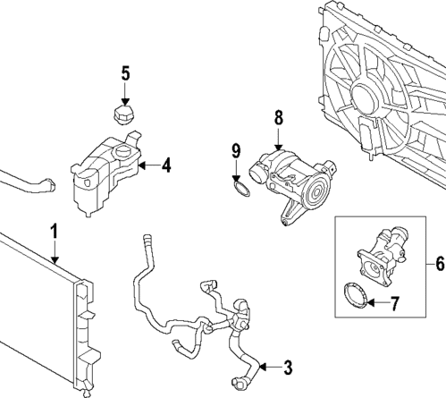 Engine Water Pump Gasket - Volvo (32252429)