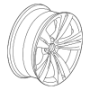 Wheel, Alloy - BMW (36-11-7-842-652)