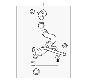 Upper Hose - Volkswagen (1C0-122-101-BD)